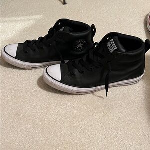 Converse Black and White High-Top Sneakers